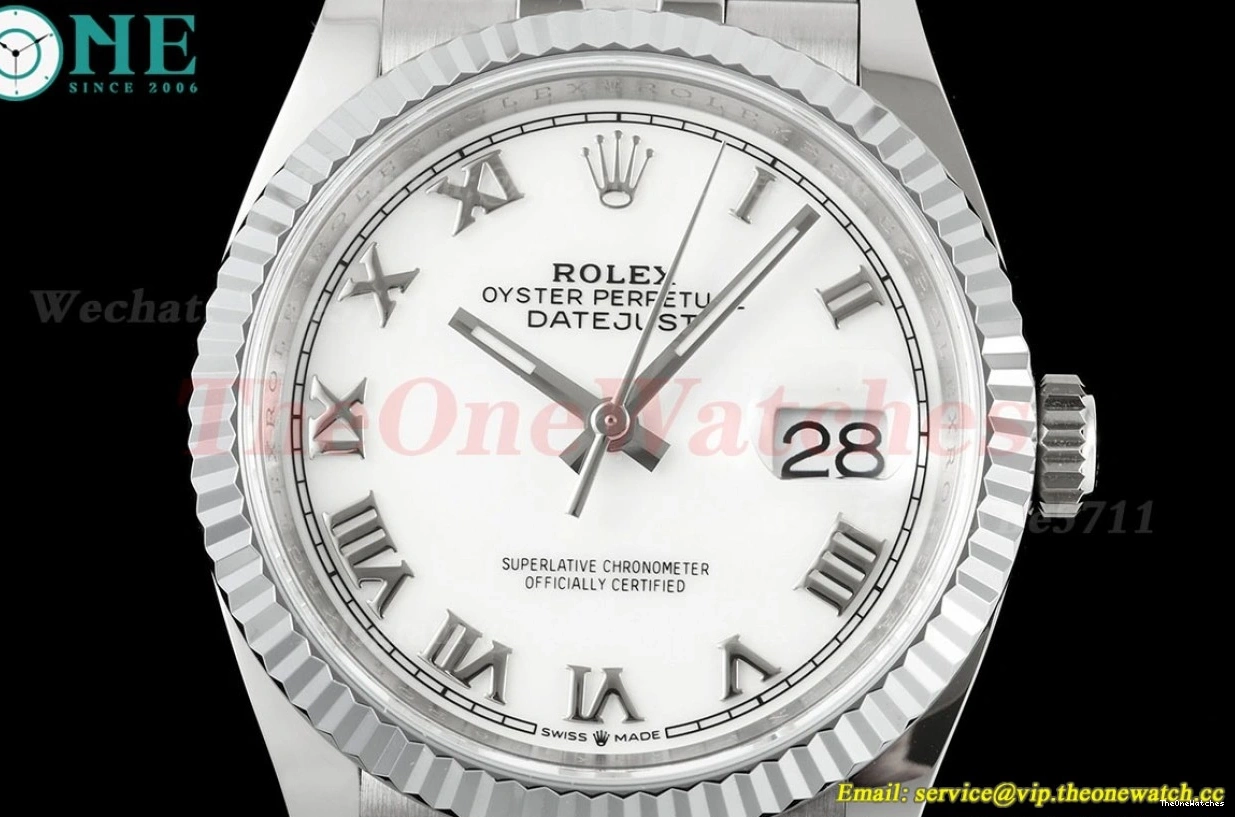 SS SS White Datejust 126234 Rmn JQF Jub 36mm VR3235 0111